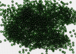 Бисер Чехия круглый 10/0 50г 50620 зелёный
